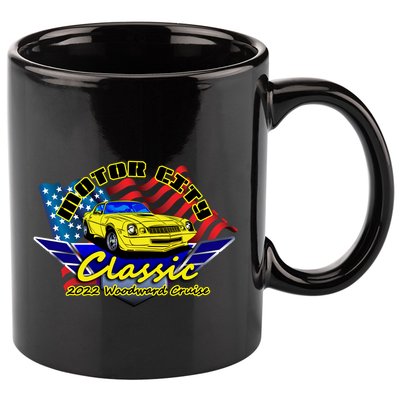 Motor City Cruise 11oz C Handle Ceramic Mug