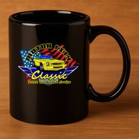 Motor City Cruise 11oz C Handle Ceramic Mug