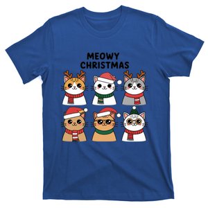 Meowy Christmas Cat Lover Festive Gift T-Shirt