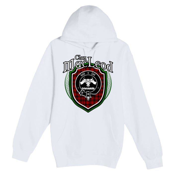 Macleod Clan Crest Scottish Clan Macleod Family Badge Premium Pullover Hoodie