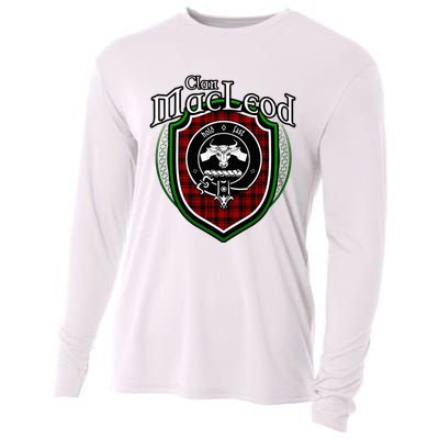 Macleod Clan Crest Scottish Clan Macleod Family Badge Cooling Performance Long Sleeve Crew