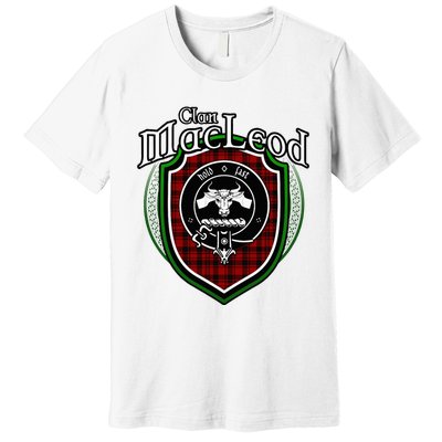 Macleod Clan Crest Scottish Clan Macleod Family Badge Premium T-Shirt