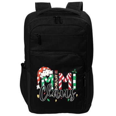 Mimi Claus Christmas Lights Santa Claus Matching Family Impact Tech Backpack