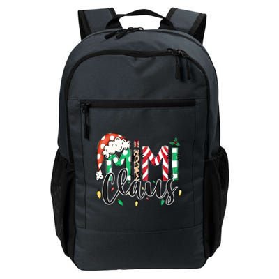 Mimi Claus Christmas Lights Santa Claus Matching Family Daily Commute Backpack