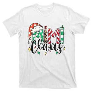 Mimi Claus Christmas Lights Santa Claus Matching Family T-Shirt