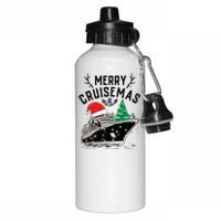 Merry Cruisemas Christmas Family Cruise Ship Funny Aluminum Water Bottle