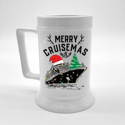 Merry Cruisemas Christmas Family Cruise Ship Funny Beer Stein