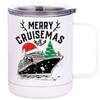 Merry Cruisemas Christmas Family Cruise Ship Funny 12 oz Stainless Steel Tumbler Cup