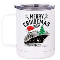 Merry Cruisemas Christmas Family Cruise Ship Funny 12 oz Stainless Steel Tumbler Cup