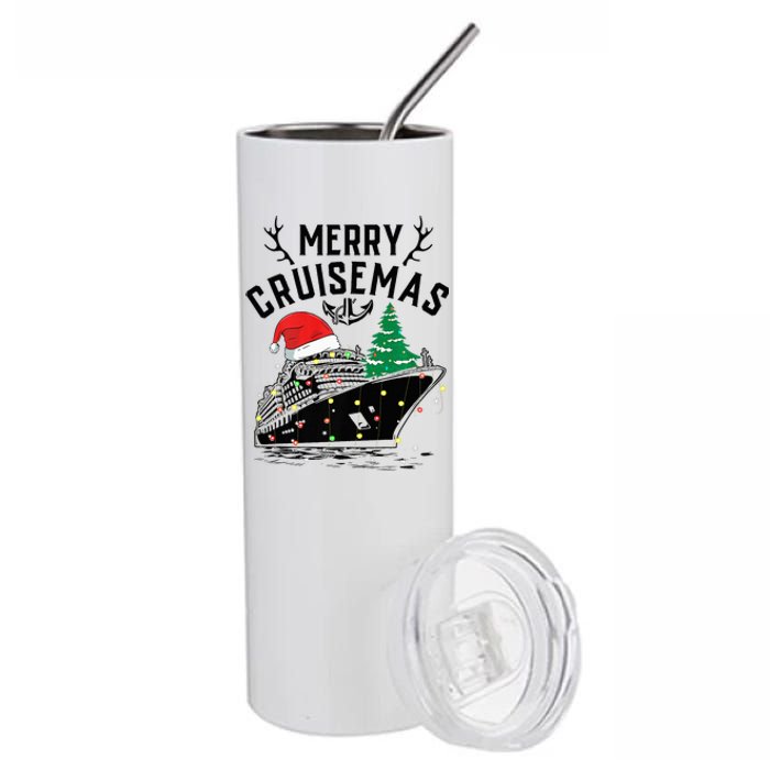 Merry Cruisemas Christmas Family Cruise Ship Funny Stainless Steel Tumbler