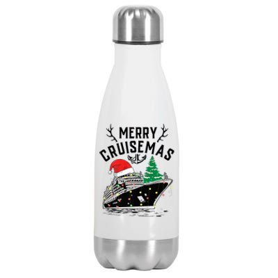 Merry Cruisemas Christmas Family Cruise Ship Funny Stainless Steel Insulated Water Bottle