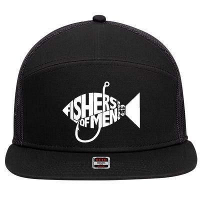 Matching Church Christian Group Bible Verse Fishers Of Men 7 Panel Mesh Trucker Snapback Hat