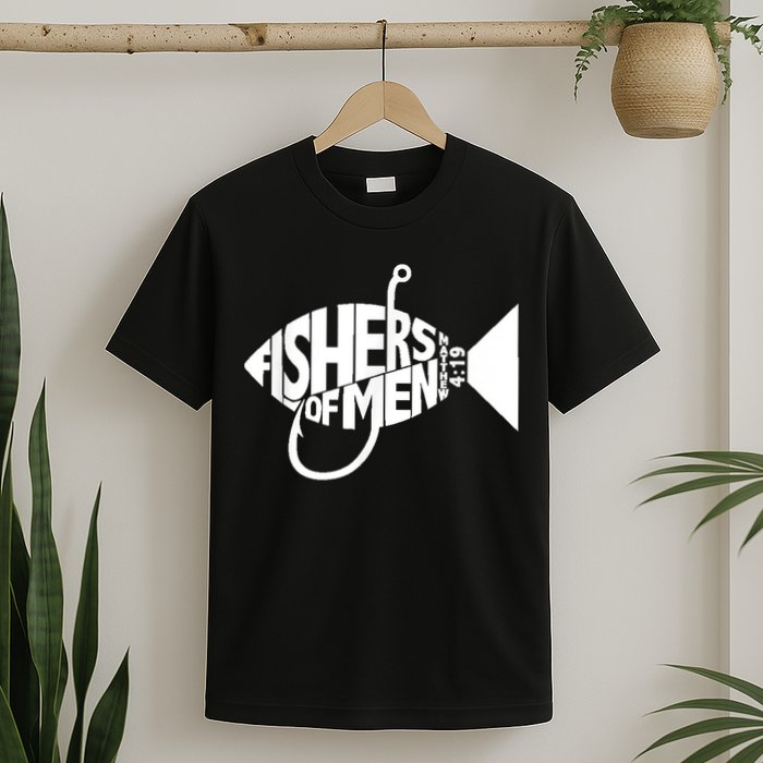 Matching Church Christian Group Bible Verse Fishers Of Men T-Shirt