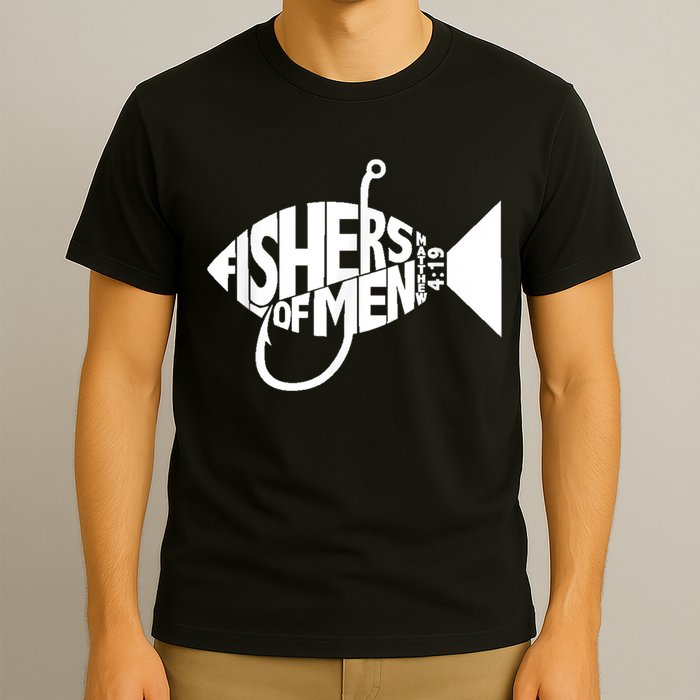Matching Church Christian Group Bible Verse Fishers Of Men T-Shirt