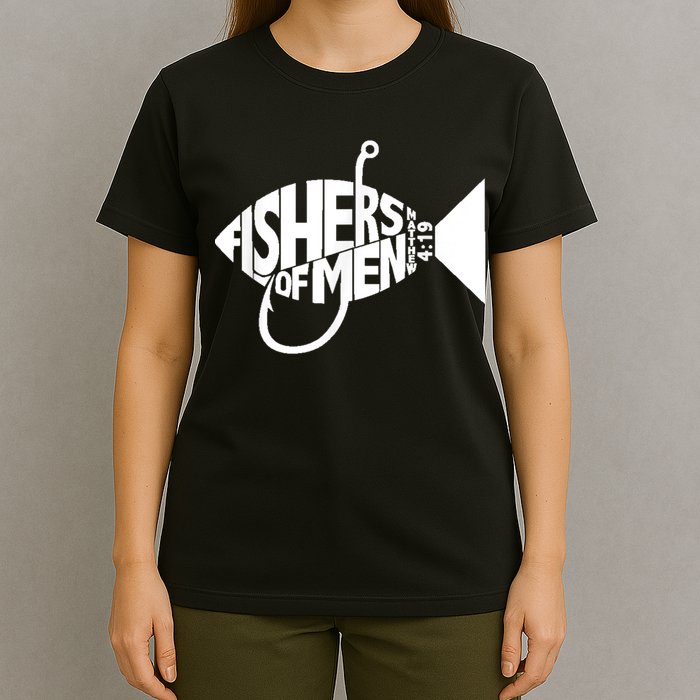 Matching Church Christian Group Bible Verse Fishers Of Men T-Shirt