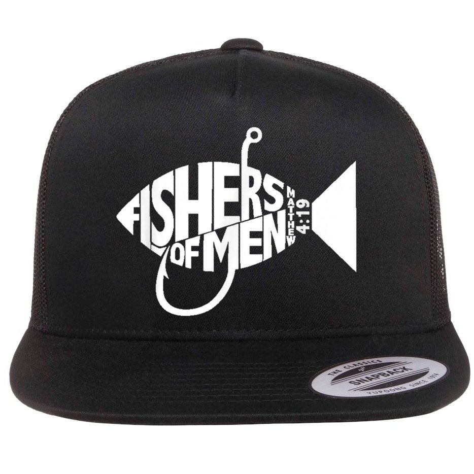 Matching Church Christian Group Bible Verse Fishers Of Men Flat Bill Trucker Hat