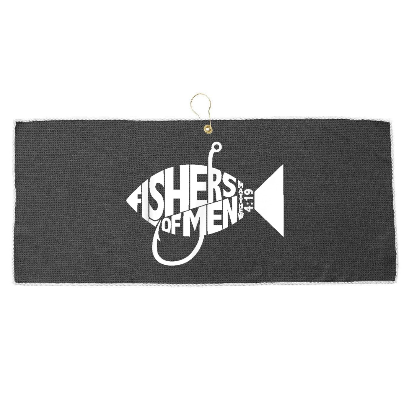 Matching Church Christian Group Bible Verse Fishers Of Men Large Microfiber Waffle Golf Towel