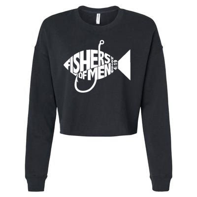 Matching Church Christian Group Bible Verse Fishers Of Men Cropped Pullover Crew