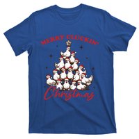 Merry Cluckin Christmas Xmas Tree Chicken Pajamas Holiday Gift T-Shirt