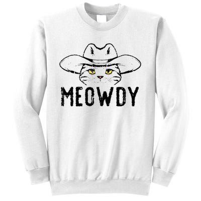 Meowdy Cat Cowboy Funny Meme Country Texas Sweatshirt