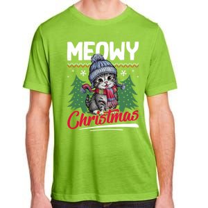 Meowy Christmas Cute Gift Adult ChromaSoft Performance T-Shirt