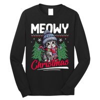 Meowy Christmas Cute Gift Long Sleeve Shirt