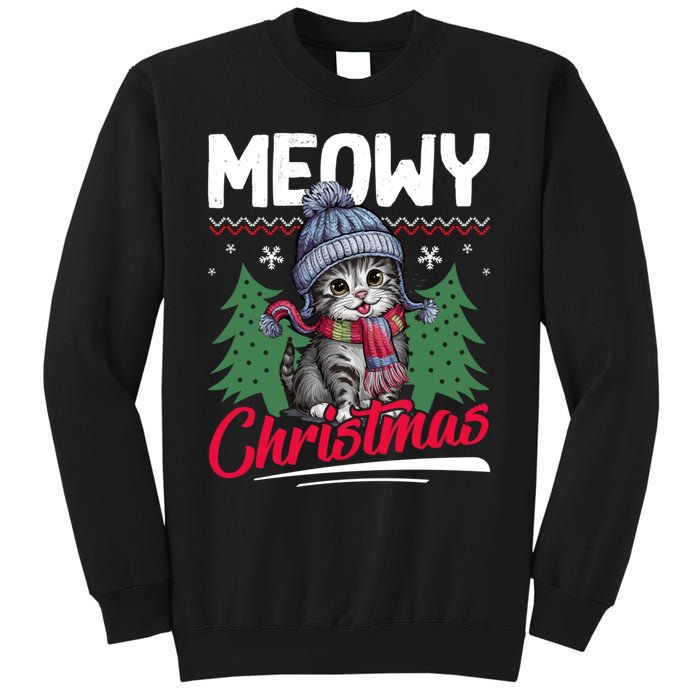 Meowy Christmas Cute Gift Sweatshirt