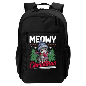 Meowy Christmas Cute Gift Daily Commute Backpack