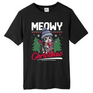 Meowy Christmas Cute Gift Tall Fusion ChromaSoft Performance T-Shirt