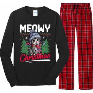 Meowy Christmas Cute Gift Long Sleeve Pajama Set