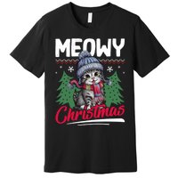 Meowy Christmas Cute Gift Premium T-Shirt