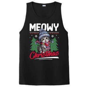 Meowy Christmas Cute Gift PosiCharge Competitor Tank