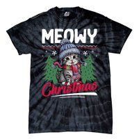 Meowy Christmas Cute Gift Tie-Dye T-Shirt