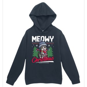 Meowy Christmas Cute Gift Urban Pullover Hoodie