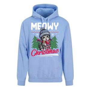 Meowy Christmas Cute Gift Unisex Surf Hoodie