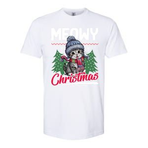 Meowy Christmas Cute Gift Softstyle CVC T-Shirt