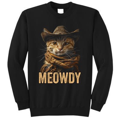 Meowdy Cowboy Cat Country Western Funny Cat Sweatshirt