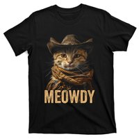 Meowdy Cowboy Cat Country Western Funny Cat T-Shirt