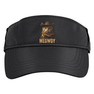 Meowdy Cowboy Cat Country Western Funny Cat Adult Drive Performance Visor