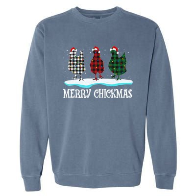 Merry Chickmas Cute Gift Garment-Dyed Sweatshirt