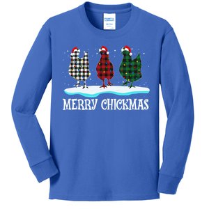 Merry Chickmas Cute Gift Kids Long Sleeve Shirt