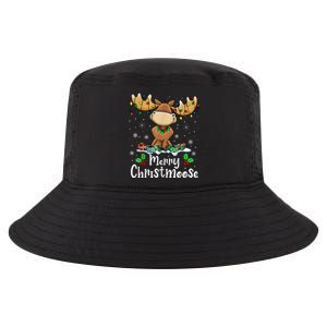 Merry Christmoose Christmas Moose Xmas Lights Cool Comfort Performance Bucket Hat