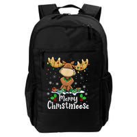 Merry Christmoose Christmas Moose Xmas Lights Backpack