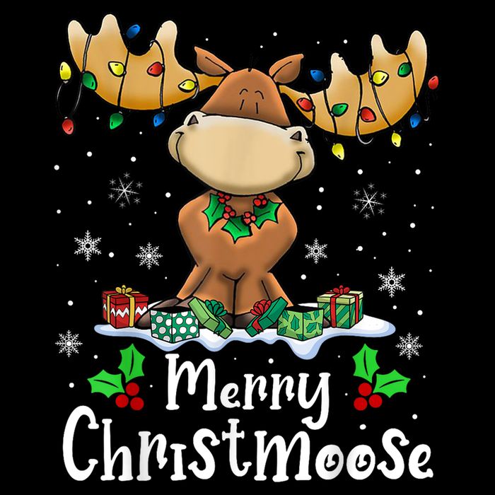 Merry Christmoose Christmas Moose Xmas Lights Backpack