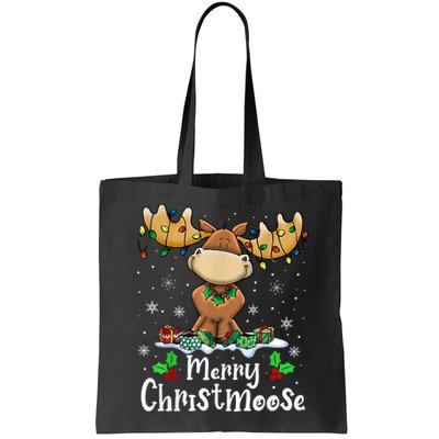 Merry Christmoose Christmas Moose Xmas Lights Bag