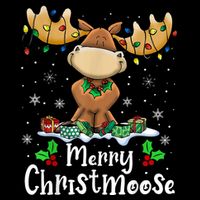 Merry Christmoose Christmas Moose Xmas Lights Visor