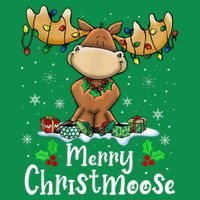 Merry Christmoose Christmas Moose Xmas Lights Premium T-Shirt