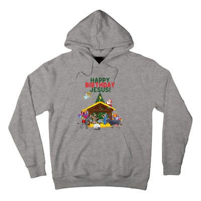 Merry Christmas Christian Happy Birthday Jesus Christ Xmas Tall Hoodie