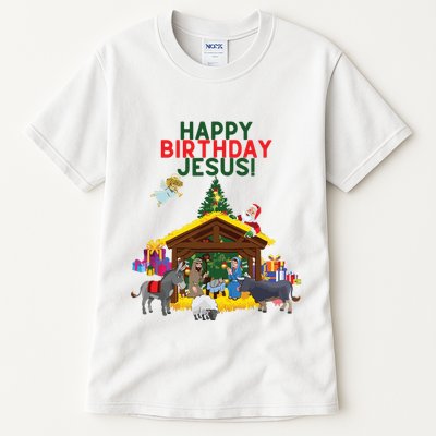 Merry Christmas Christian Happy Birthday Jesus Christ Xmas Tall T-Shirt