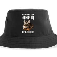 Maine Coon Cat IQ Genius Sustainable Bucket Hat